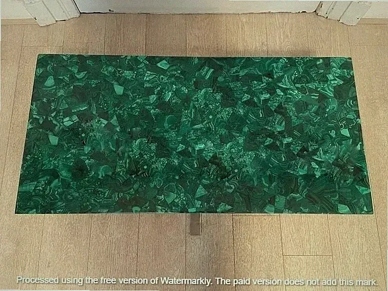 12"x24"Rectangle Malachite Dining Table Top Luxury Farmhouse Furniture Home Deco