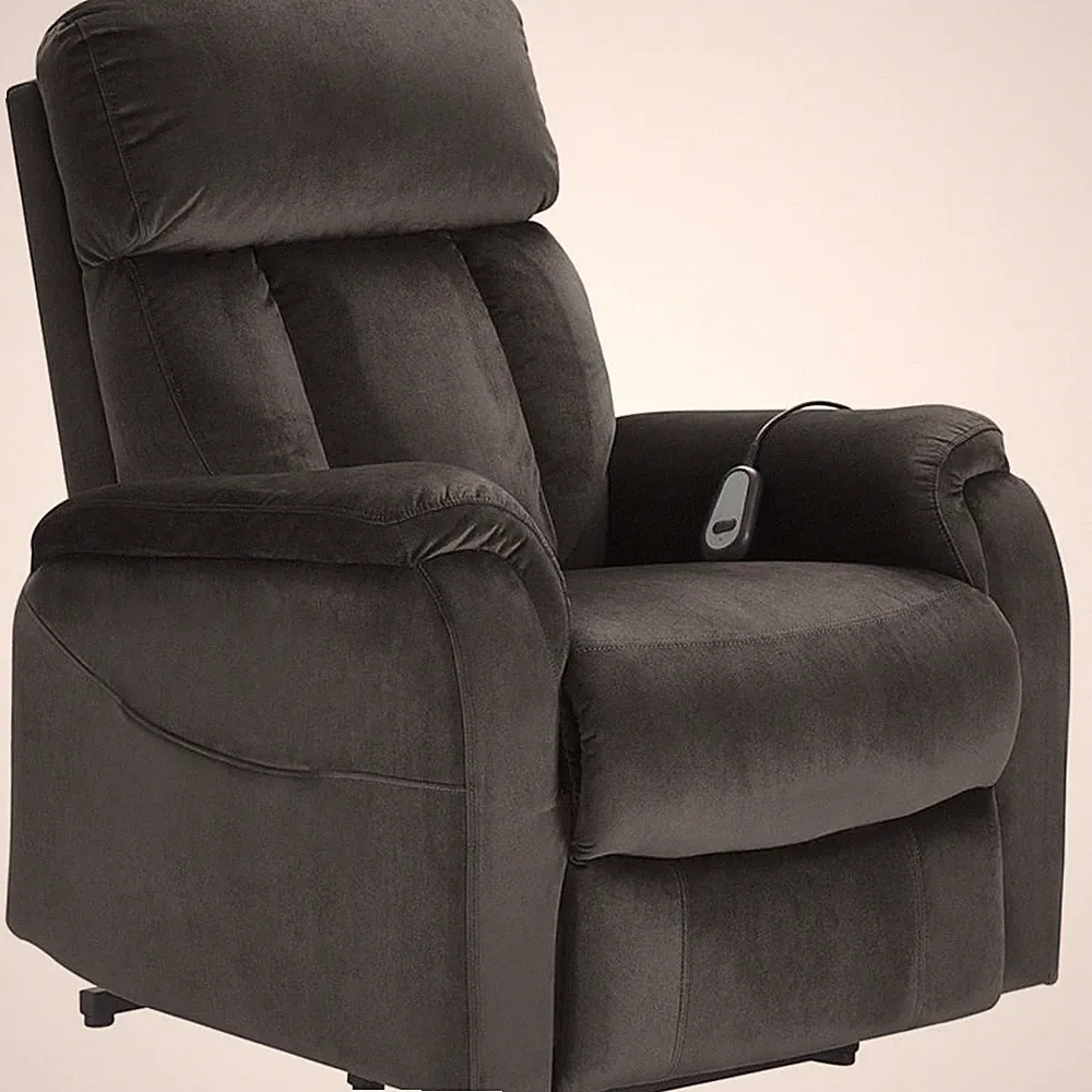 ClickDecor Samson Power Lift Recliner Chair Dark Gray