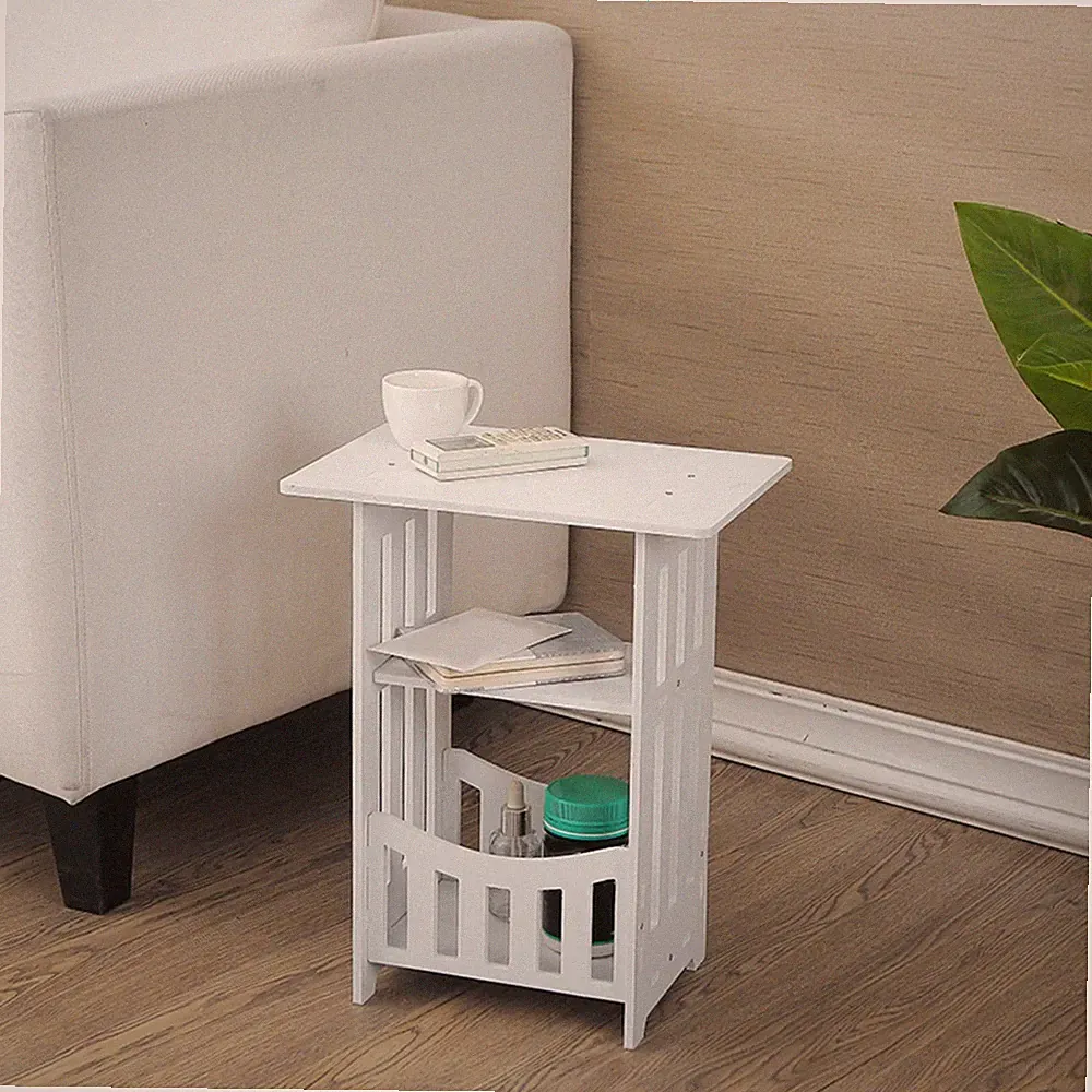 Sofa Side Table End Table Drink Table for Farmhouse Living Room Bathroom